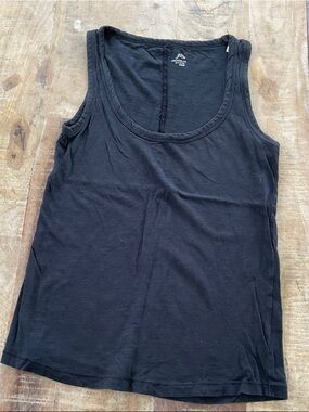 Splendid Black Scoop Neck Cotton Tank
